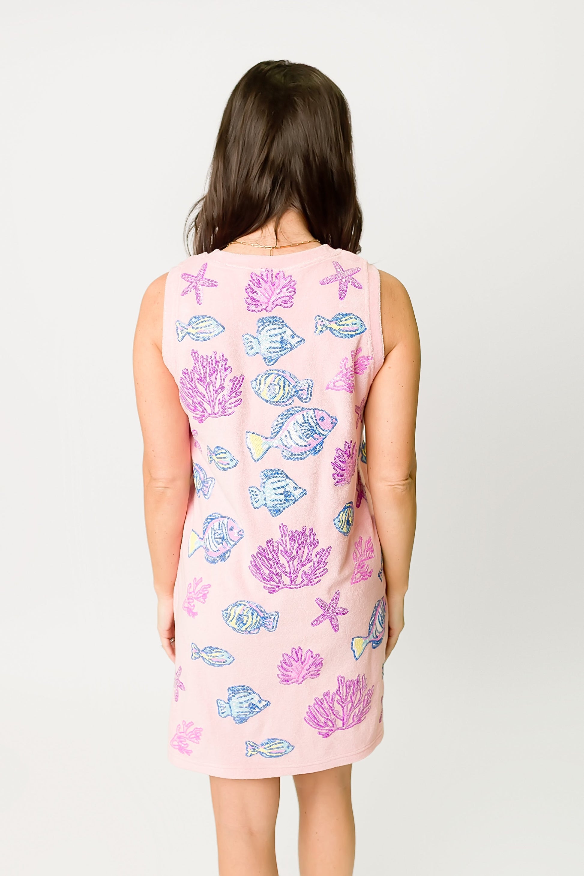 Under the Sea Light Pink Sequin Dress