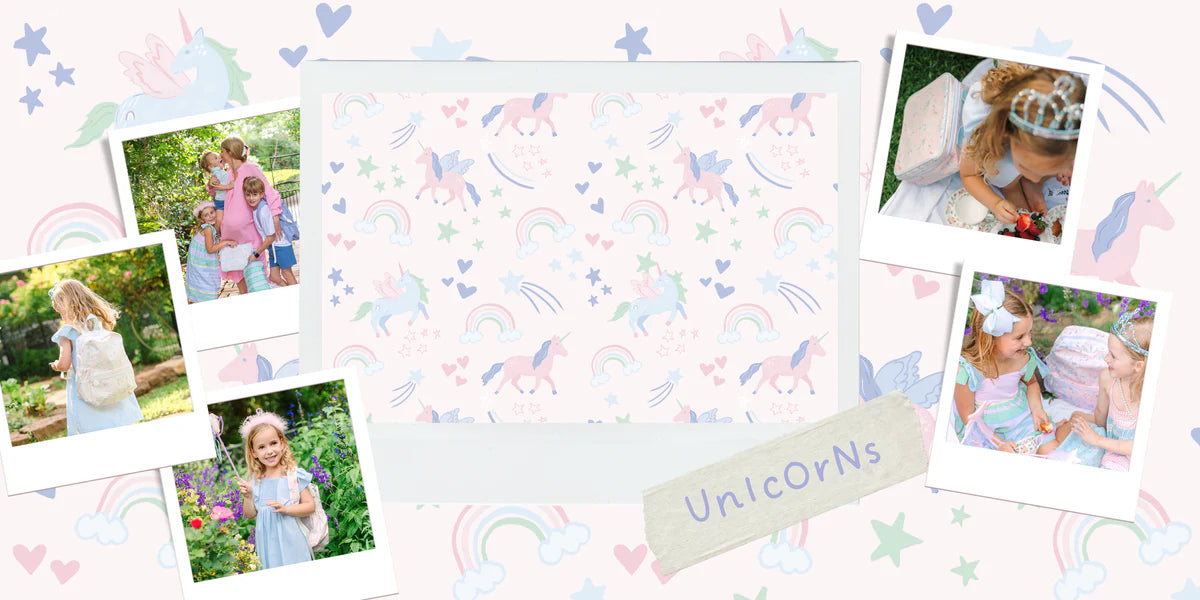 Apple of My Isla Unicorn Wipeable Large Backpack | Girls School Backpack | Bossier City, LA