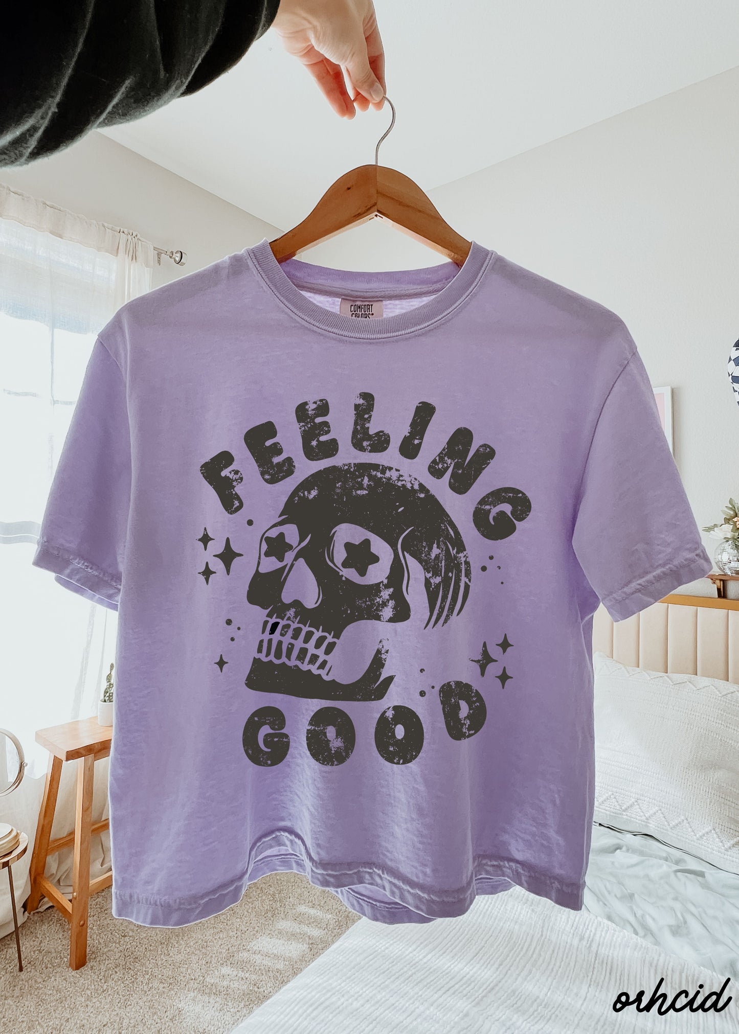 Feeling Good Skull CROP Tee *4 Colors (S-2X)
