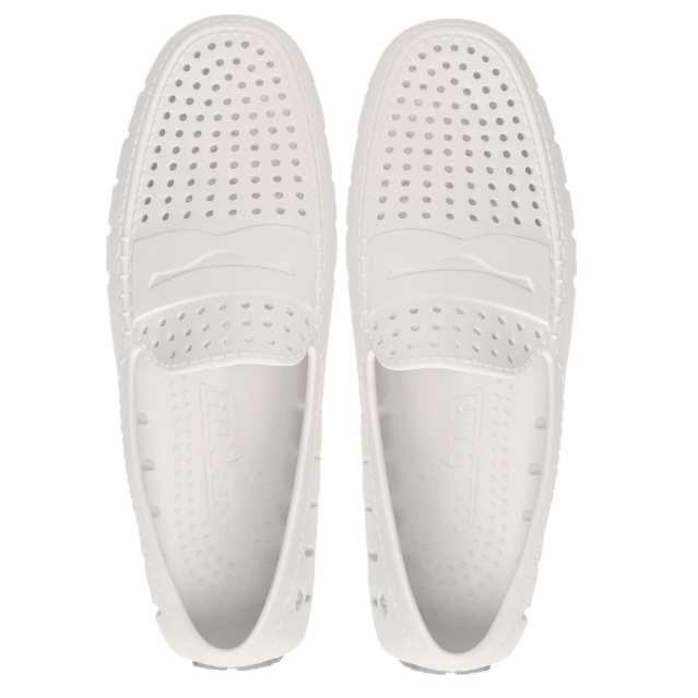Men's Country Club Bright White Harbor Mist Gray Loafers