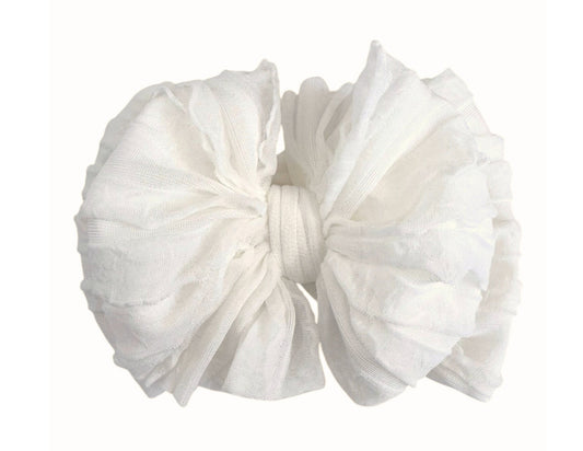 Ruffled Headband | Off White