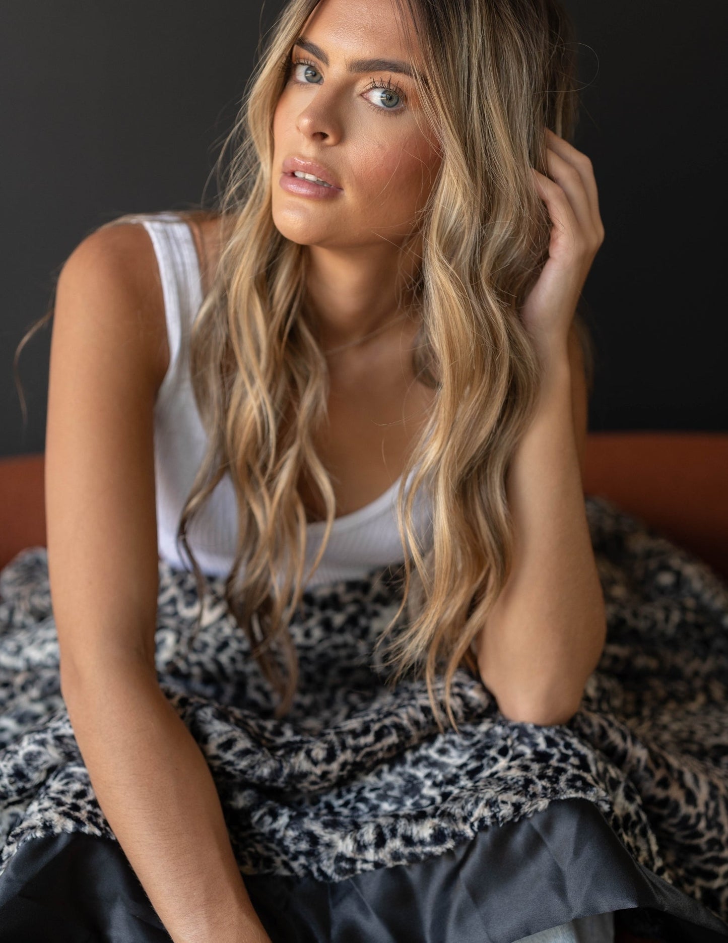 Adult Luxe | Cheetah Black Blanket