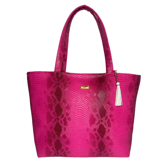 MJ Luxe Electric Pink Copperazzi Tote