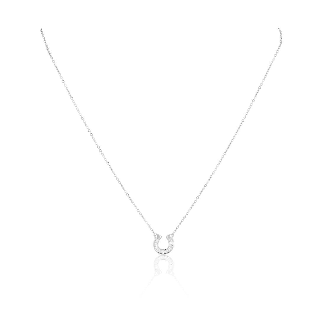Off To The Races Horseshoe Necklace