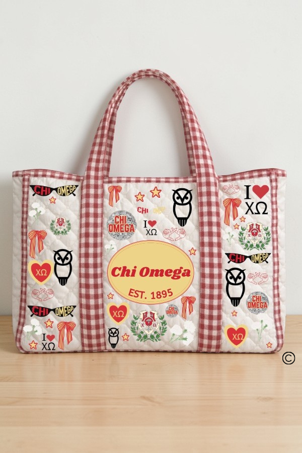 SC - ETA 4/30 - Chi Omega Sorority Tote Bag
