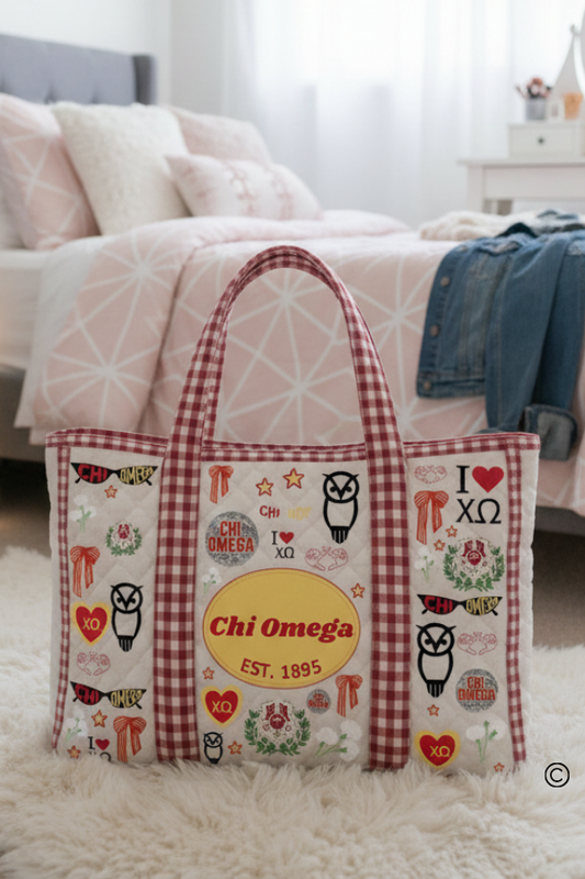 SC - ETA 4/30 - Chi Omega Sorority Tote Bag