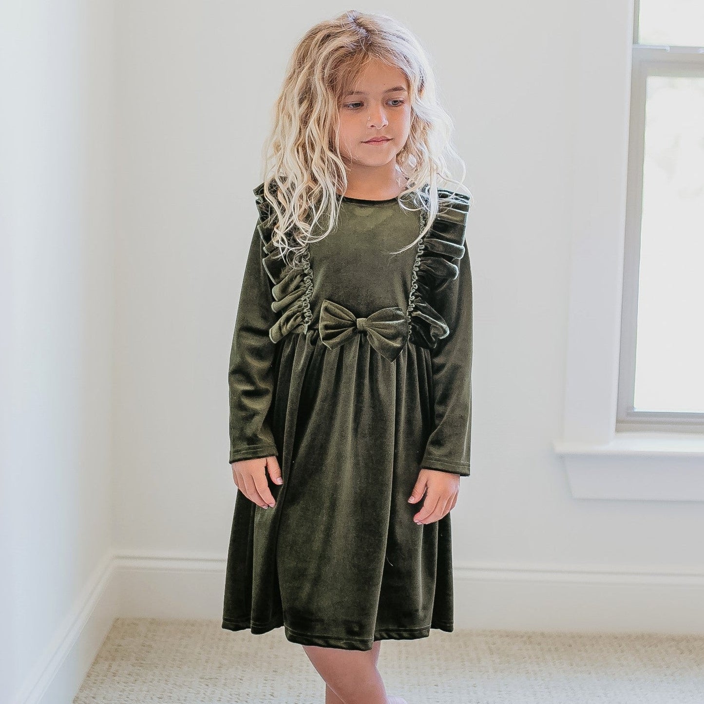 Velvet Moss Dress