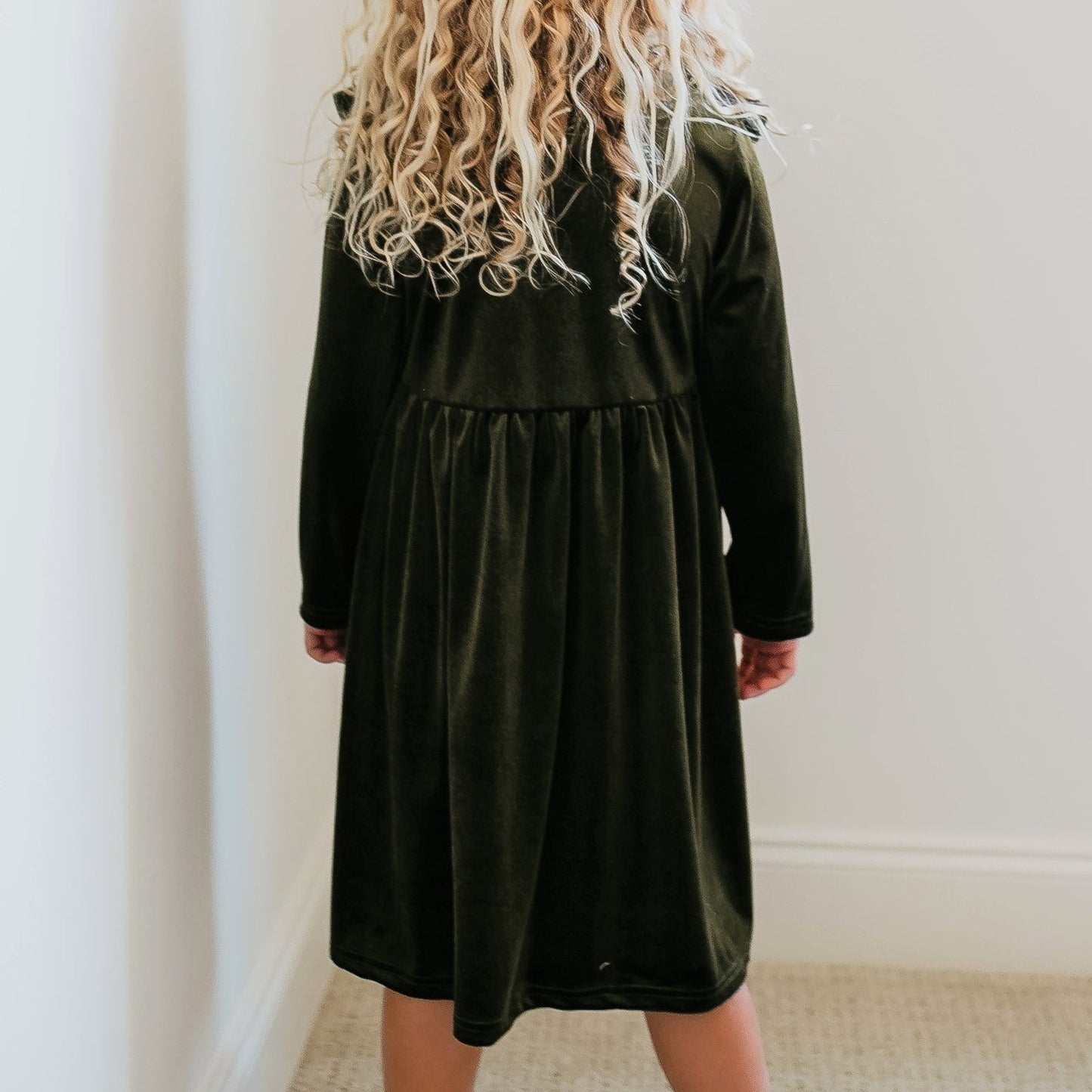 Velvet Moss Dress