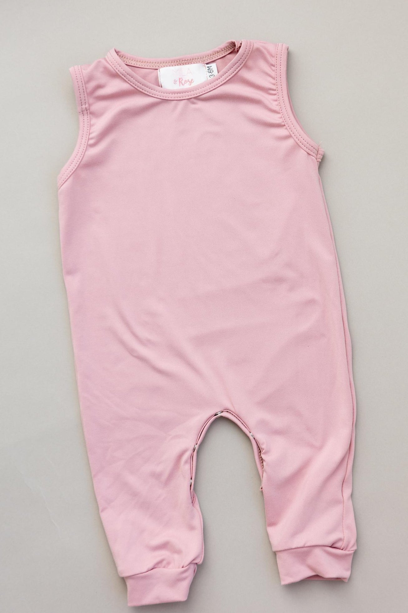 Vintage Pink Tank One-Piece Jogger