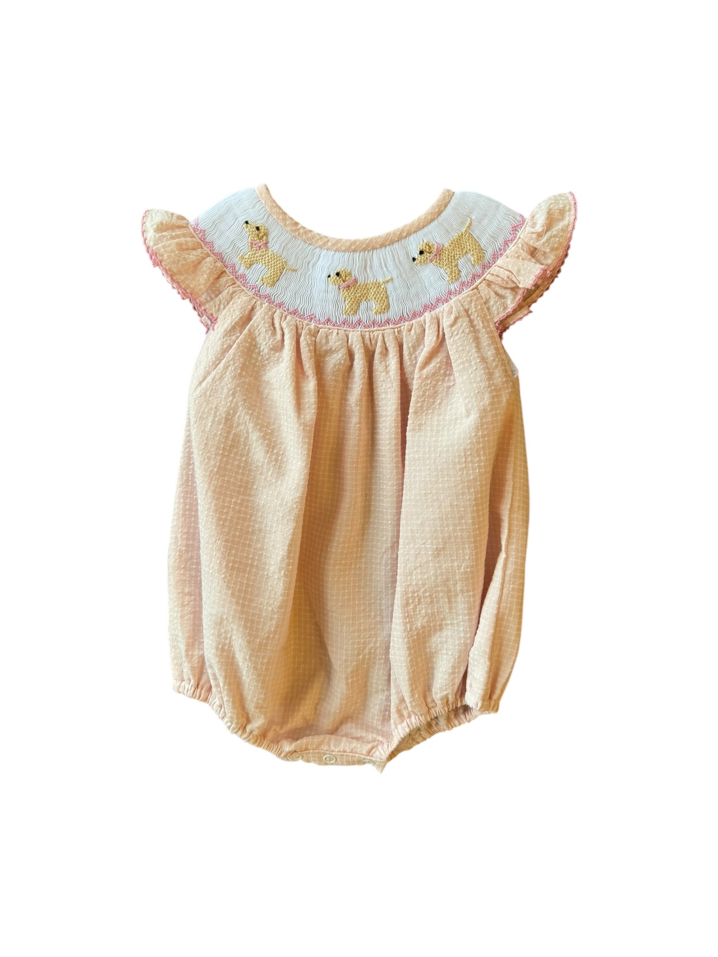 Who Let the Dogs Out Smocked Girl Bubble