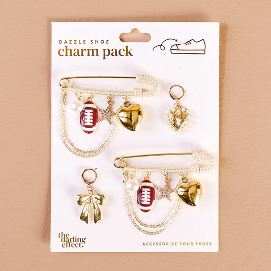 Tailgate Time Dazzle Shoe Charm Pack