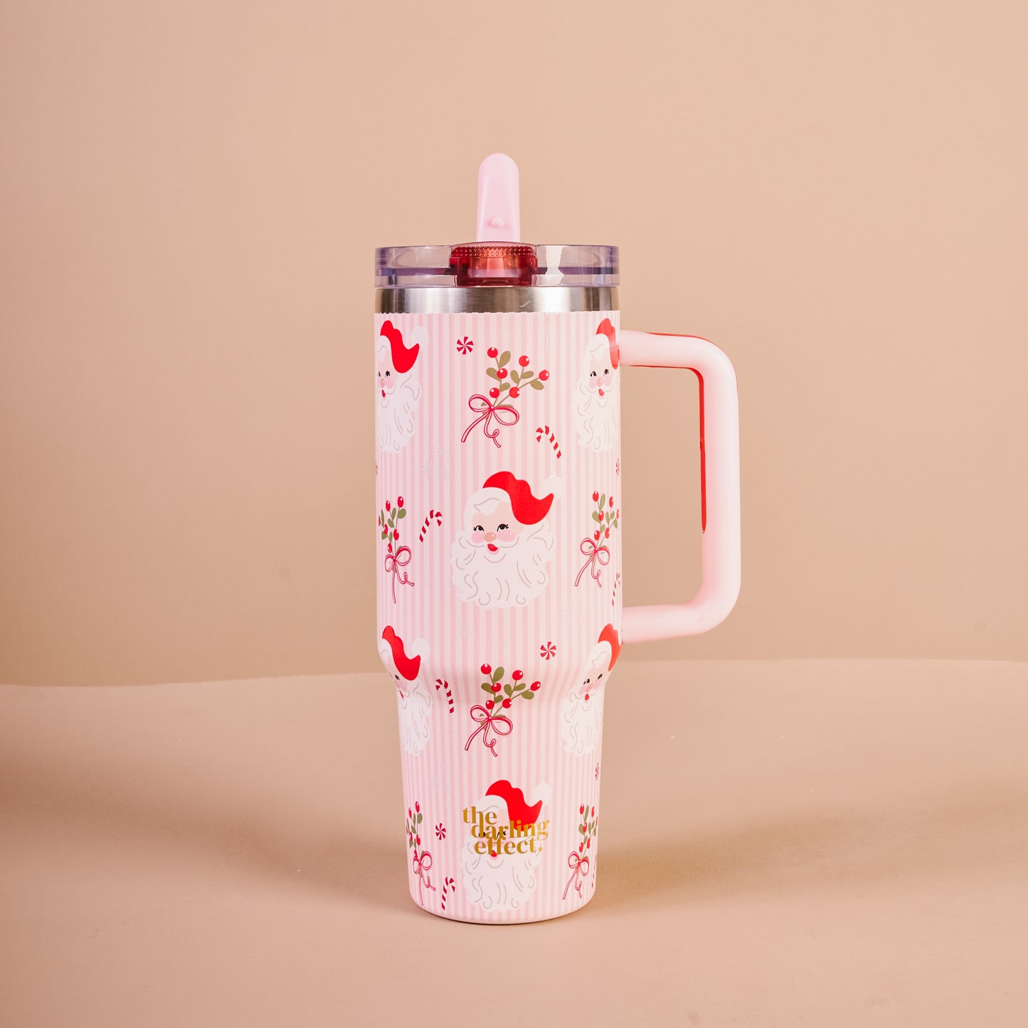 40 oz Lifestyle Flip Straw Tumbler – Holly Jolly Santa