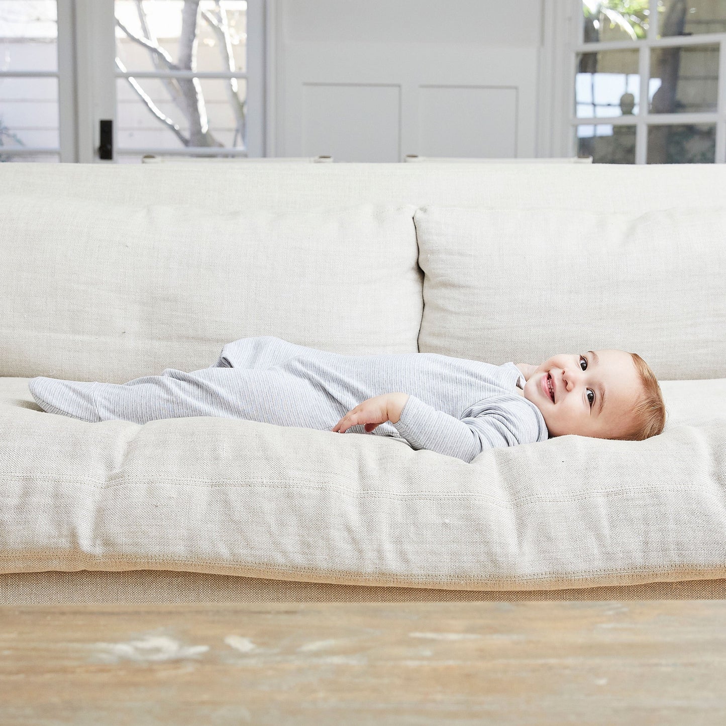 Rib Lap Tee Footie Pajama