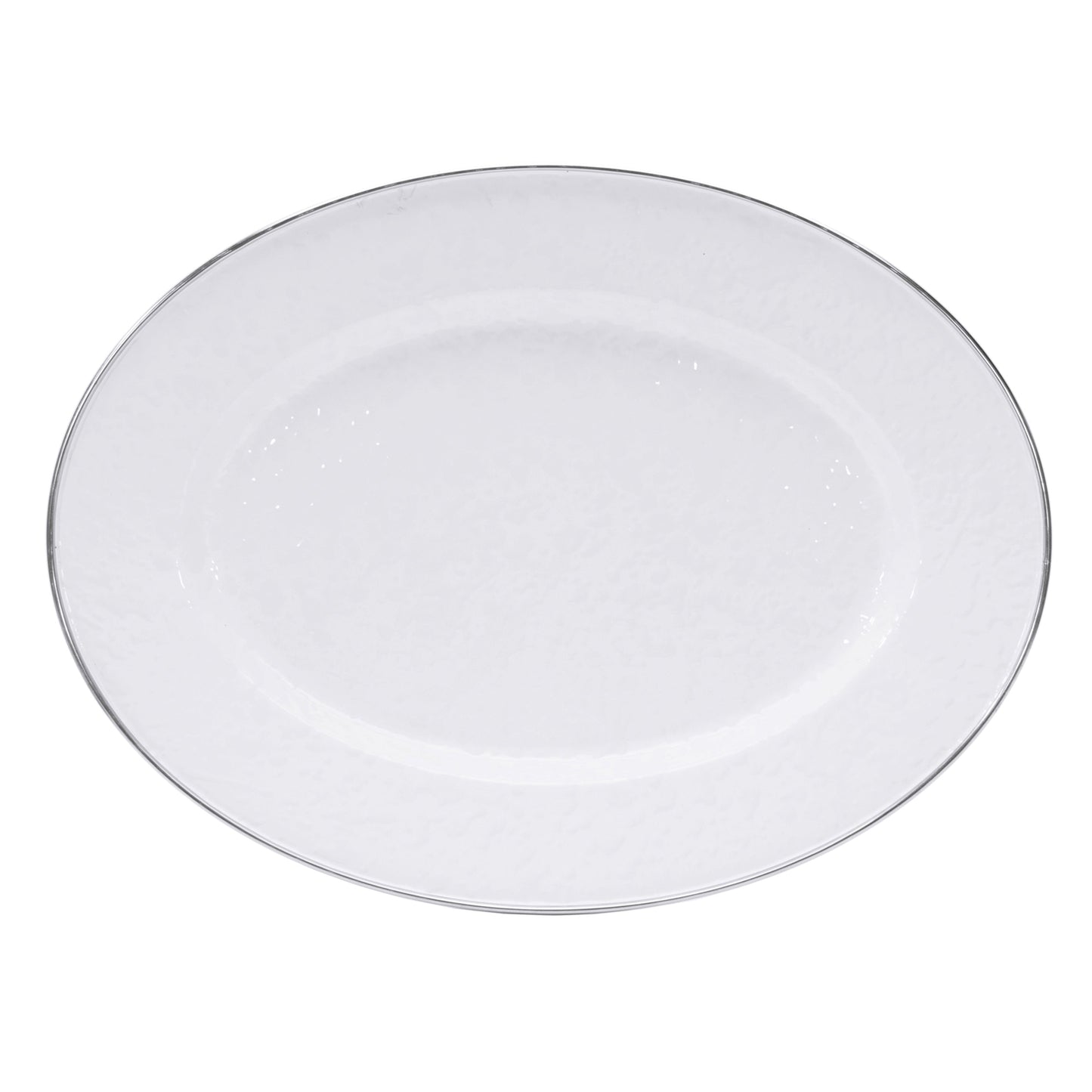 Solid Oval Platter, White