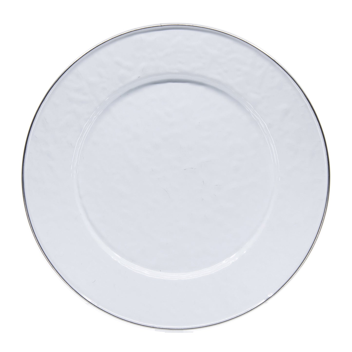 White Solid Dinner Plates - Set Of 4