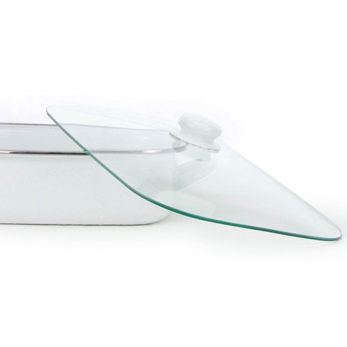 White Solid Roasting Pan
