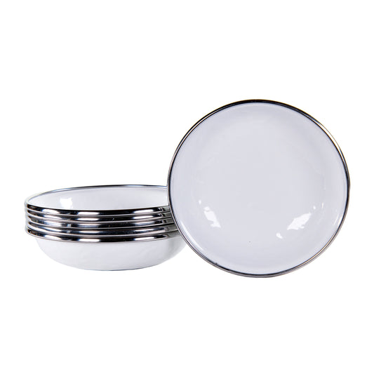 White Solid Tasting Dishes - Set of 6