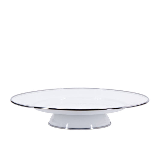 Solid Cake Plate, White