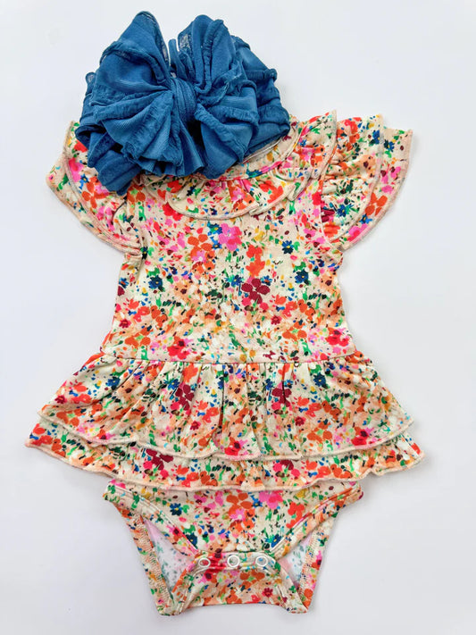 Wildflower Splash Flutter Onesie