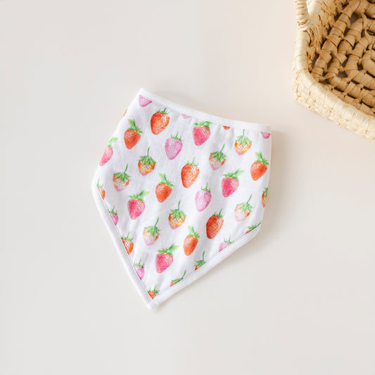 Berry Cute Organic Muslin Bib (Pre-Order Arriving Spring 2026)