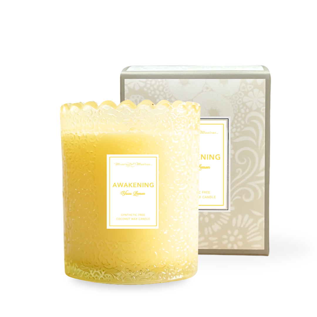 Yuzu Lemon Natural Candle 8oz Kaia Collection