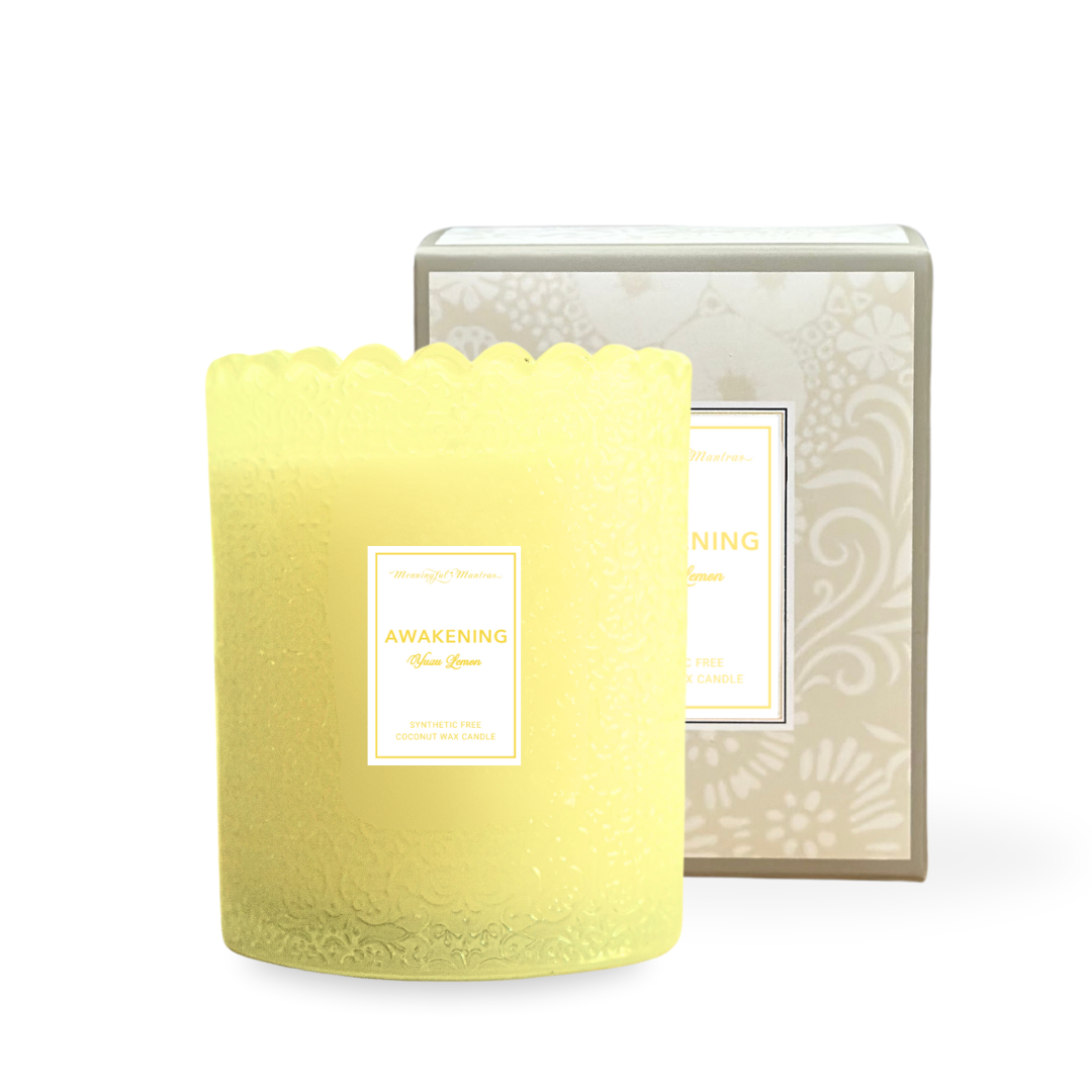 Yuzu Lemon Natural Candle 8oz Kaia Collection