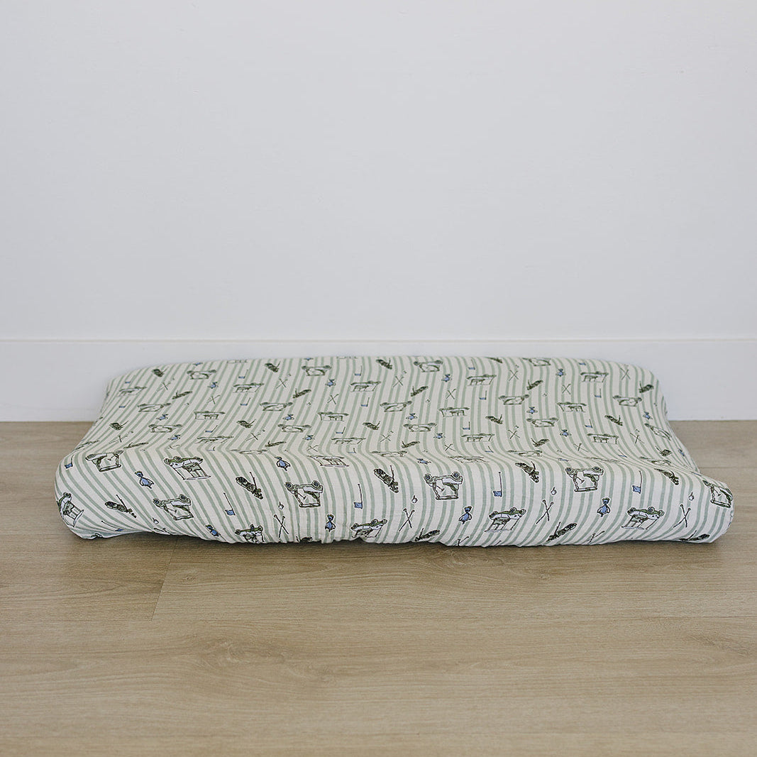 Tee Time Muslin Changing Pad Cover