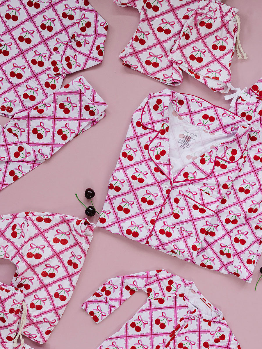 Bamboo Women's Pajamas | Cherry Bow