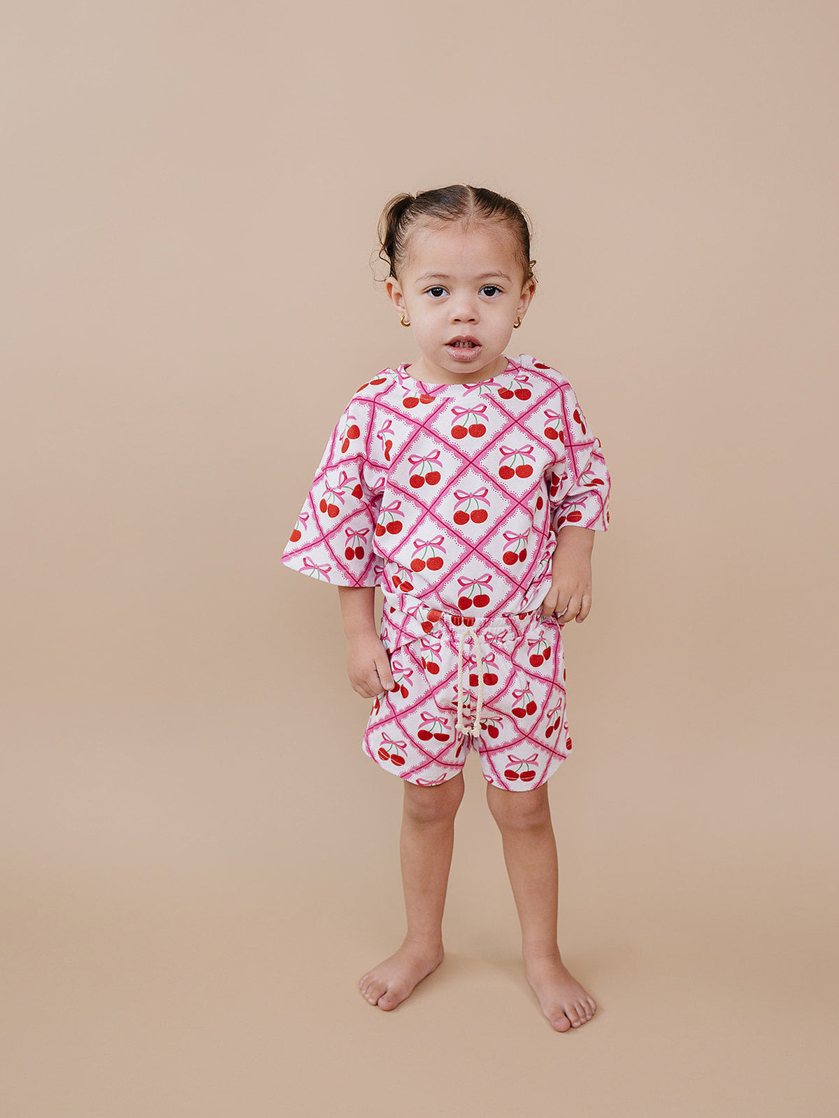Shorts Set | Cherry Bow