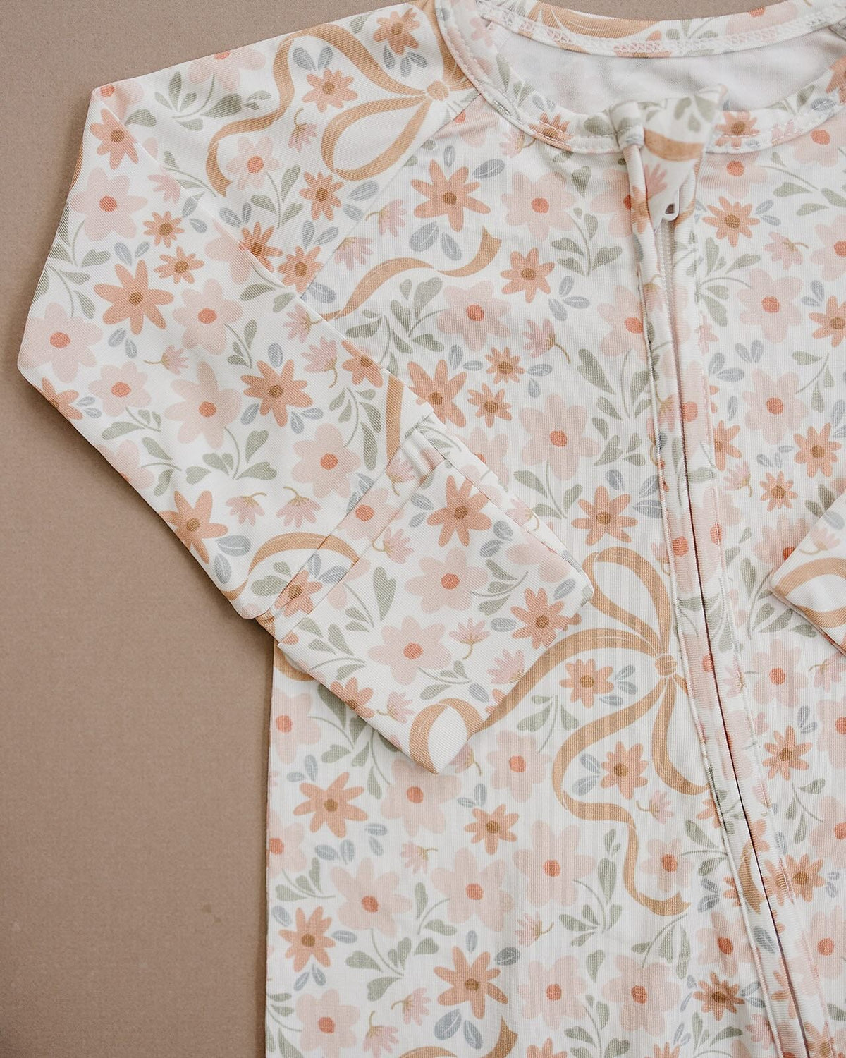 Bamboo Zip Romper | Cozy Daisy