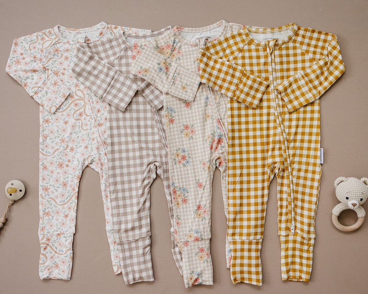 Bamboo Zip Romper | Cozy Daisy