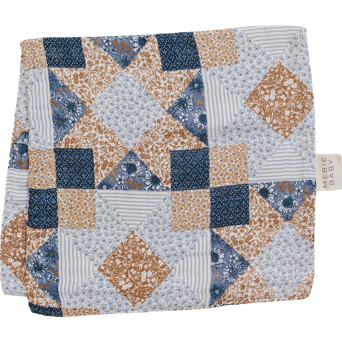 Patchwork Print Muslin Burp Cloth
