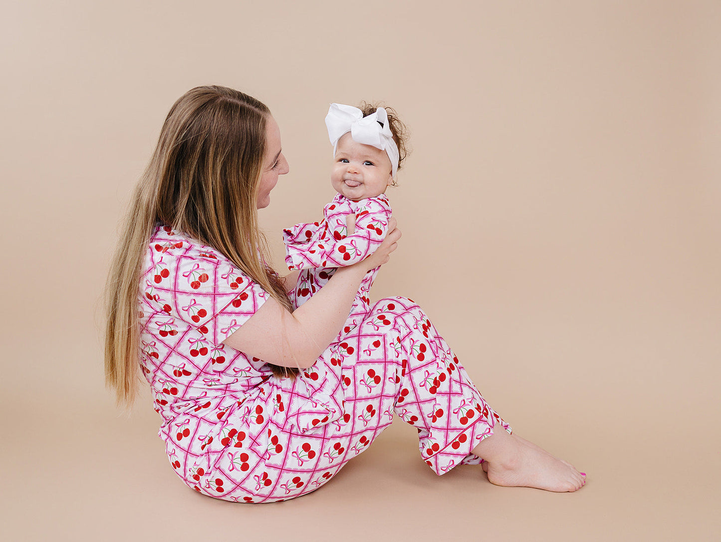 Bamboo Women's Pajamas | Cherry Bow