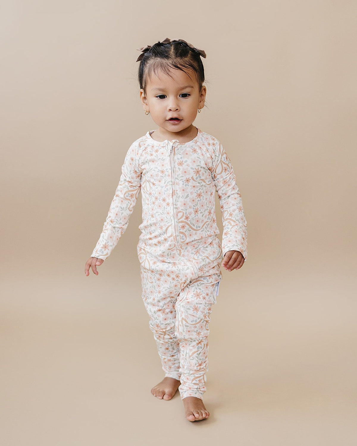 Bamboo Zip Romper | Cozy Daisy