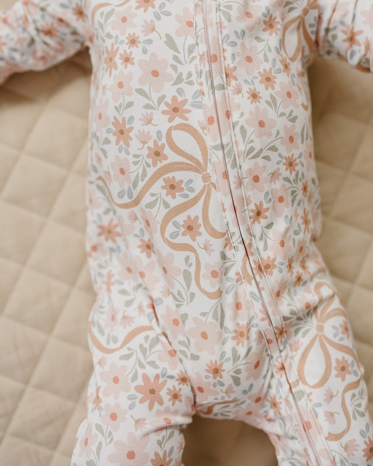 Bamboo Zip Romper | Cozy Daisy