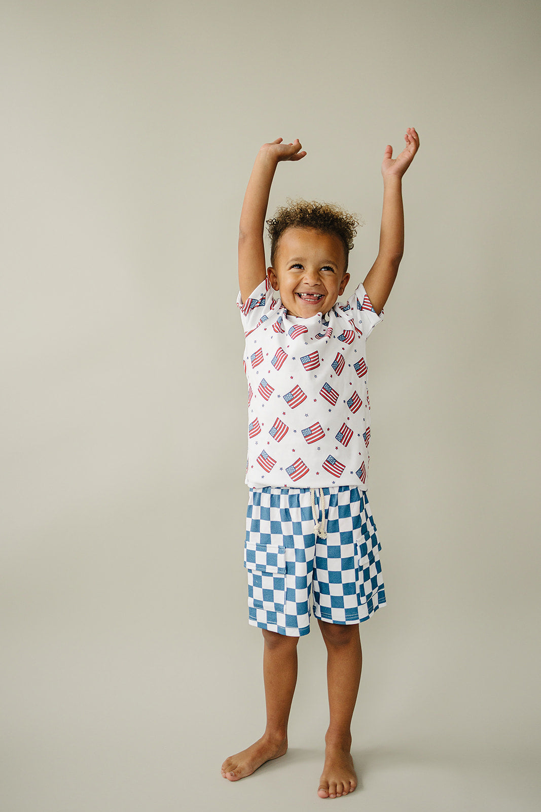 Cargo Shorts Set | Patriotic Vibes