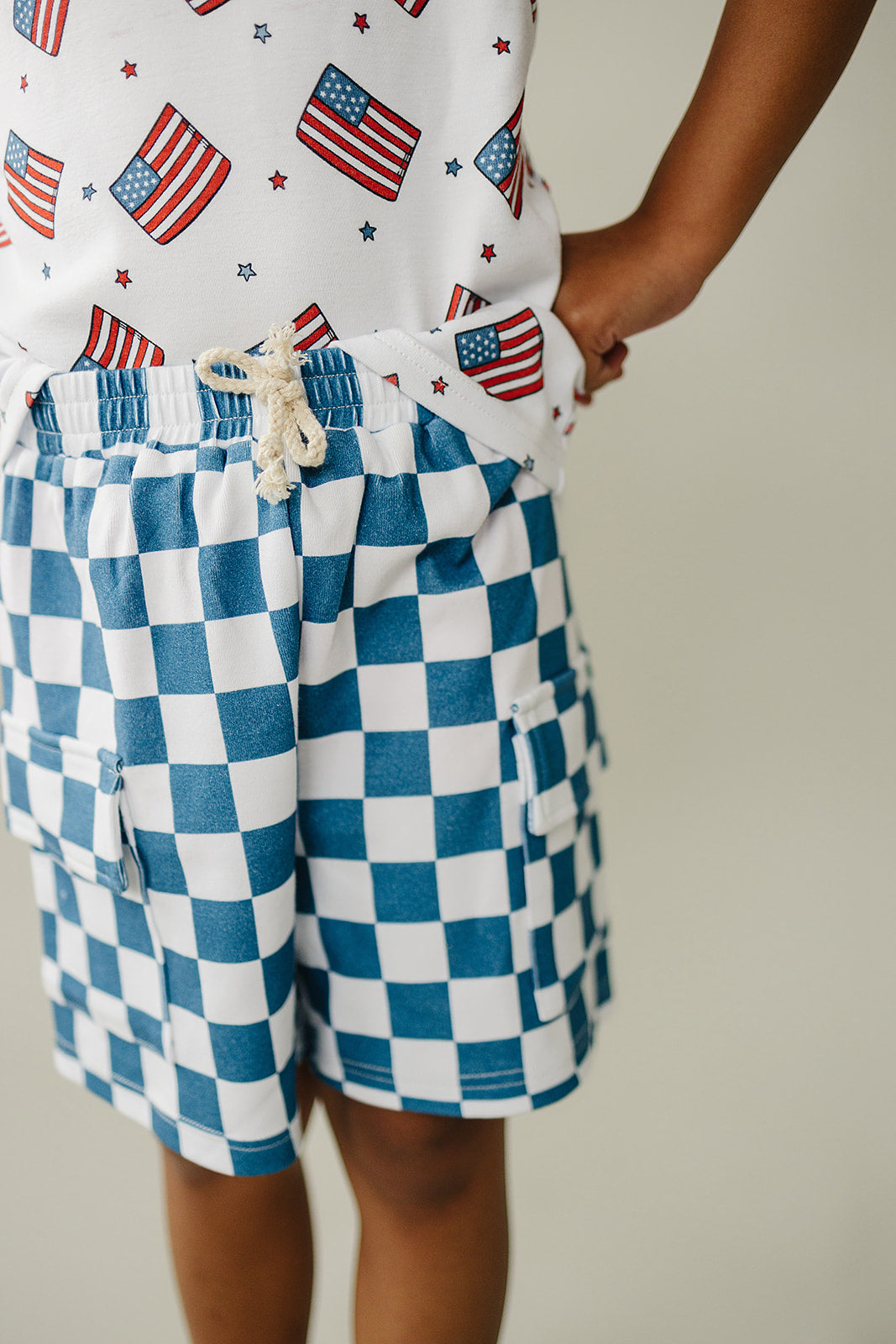 Cargo Shorts Set | Patriotic Vibes