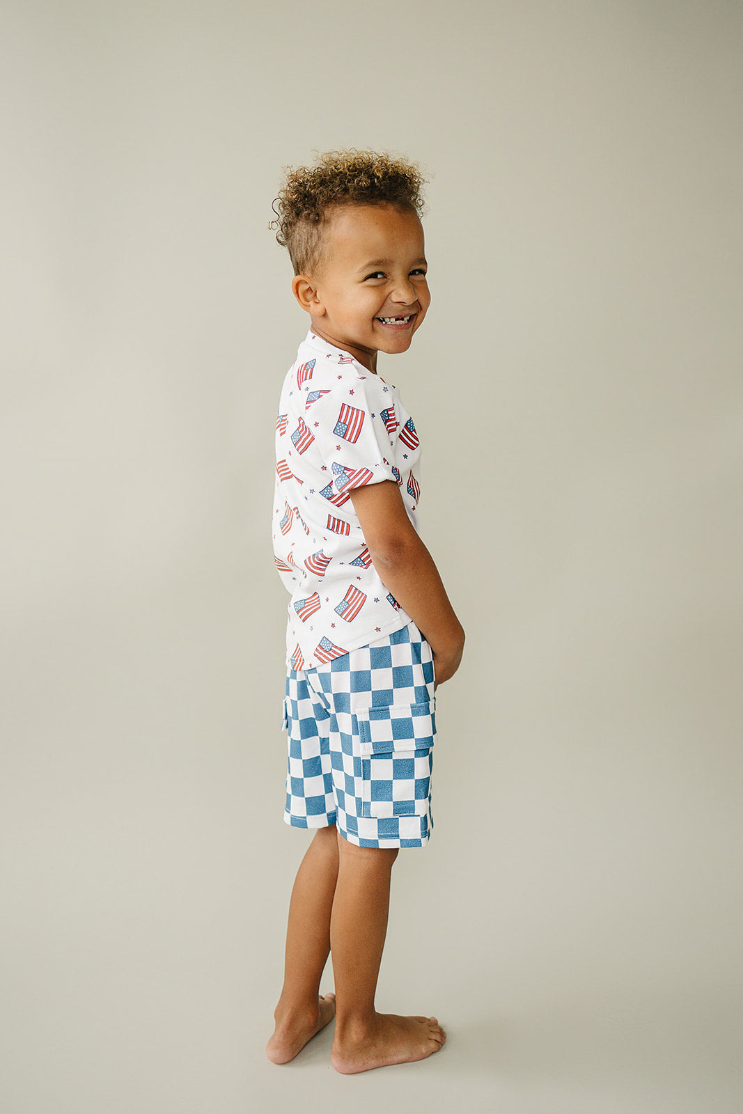 Cargo Shorts Set | Patriotic Vibes