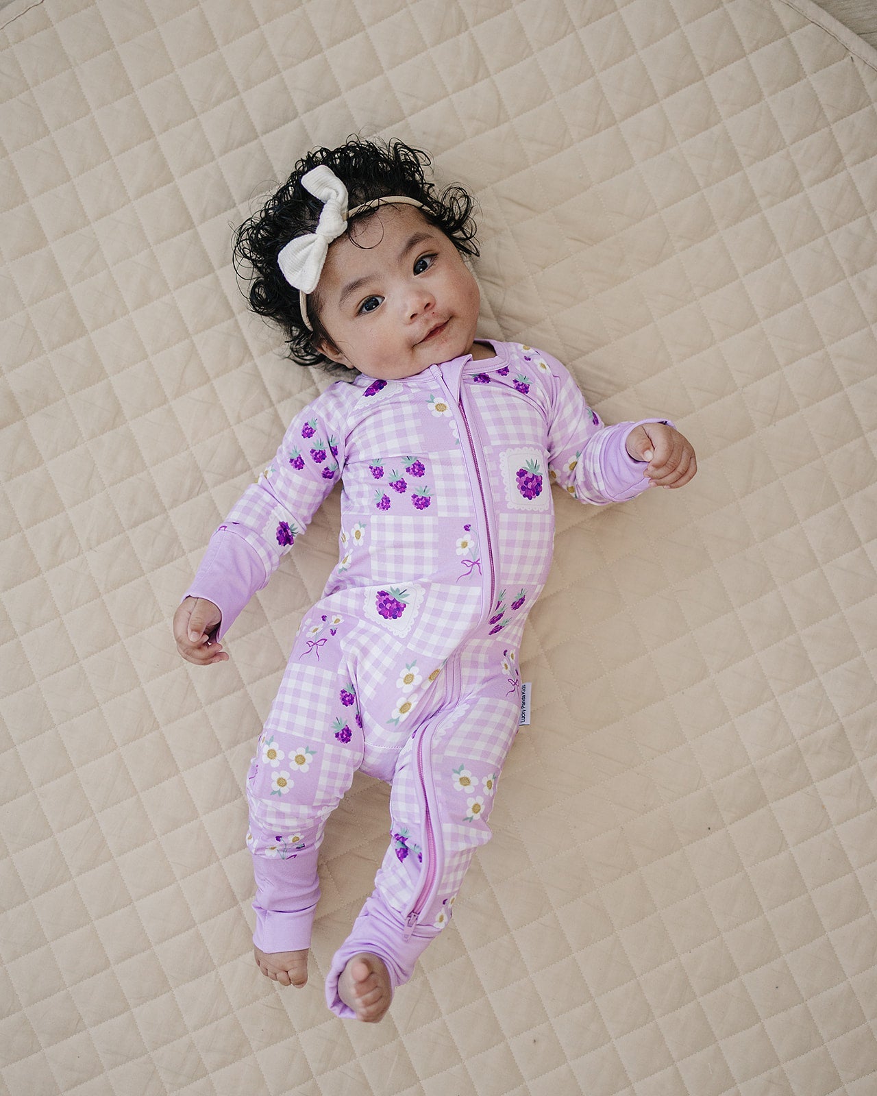 Bamboo Zip Romper | Raspberry