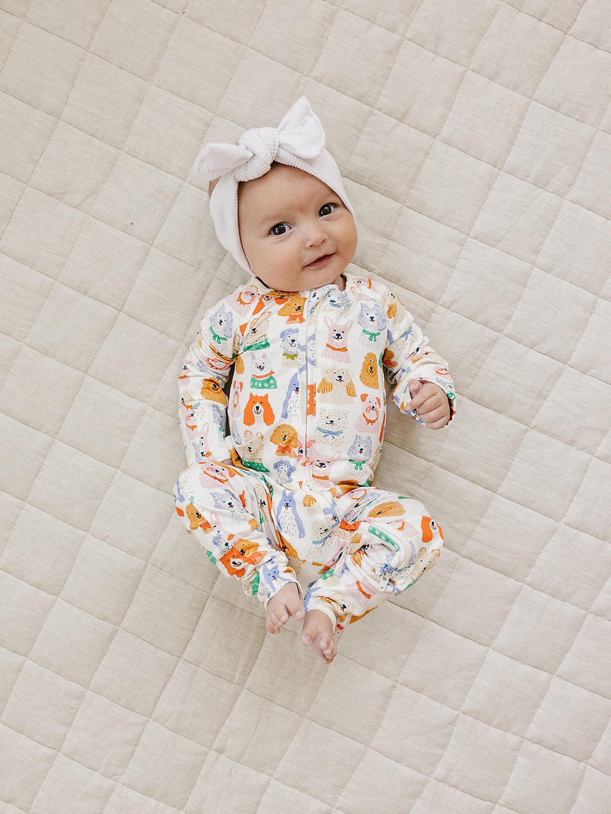 Bamboo Zip Romper | Puppy Club