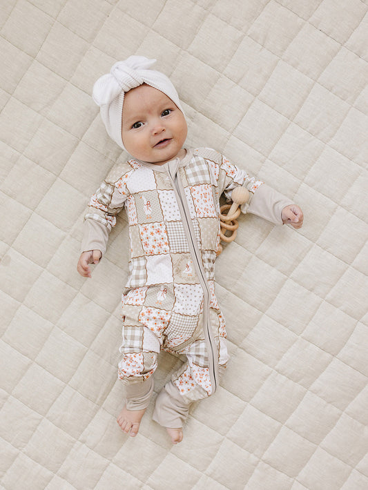 Bamboo Zip Romper | Cottage Goose