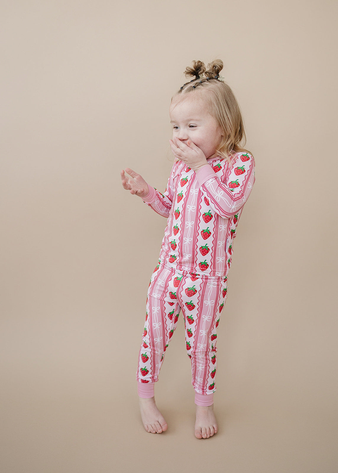 Bamboo Two Piece Set | Strawberry