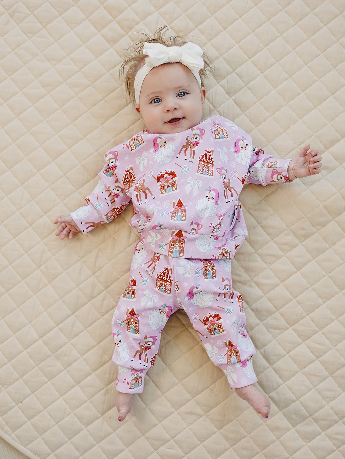 Jogger Set | Pink Christmas