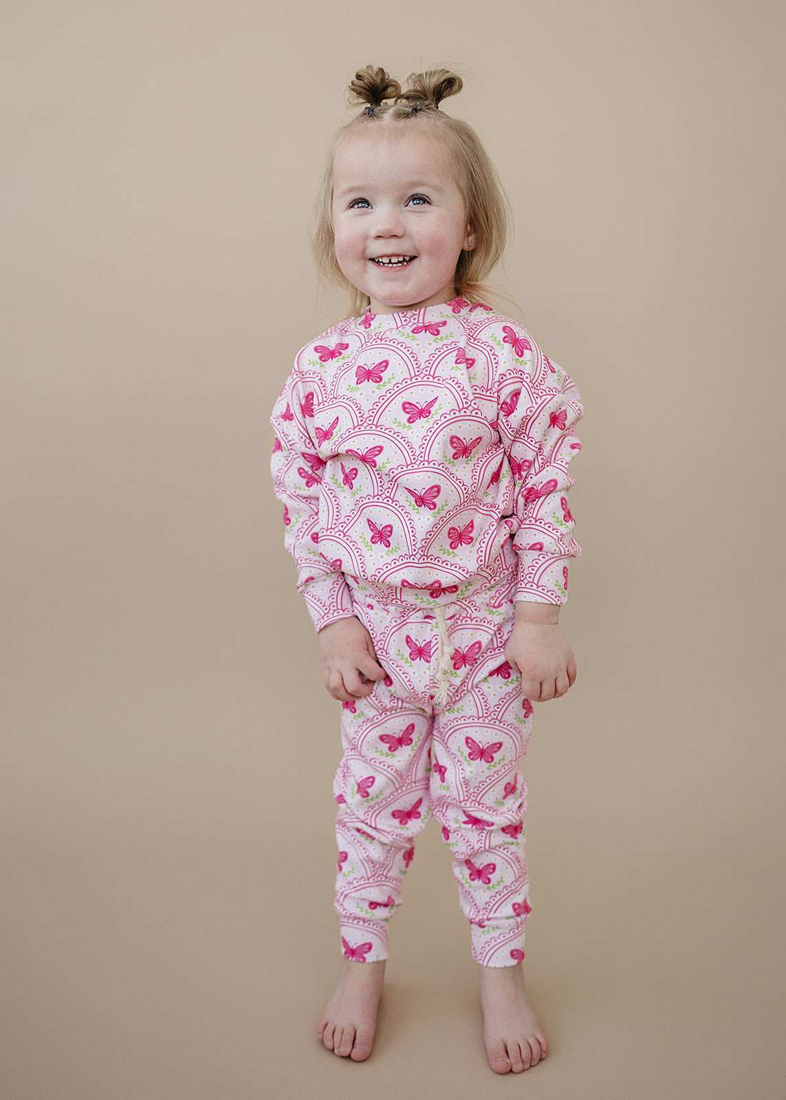 Jogger Set | Pink Butterfly