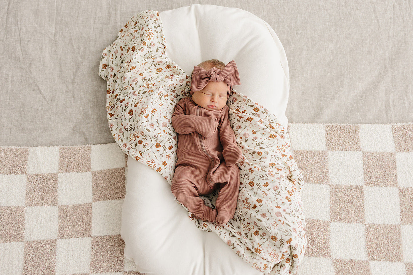 Meadow Floral Muslin Swaddle Blanket