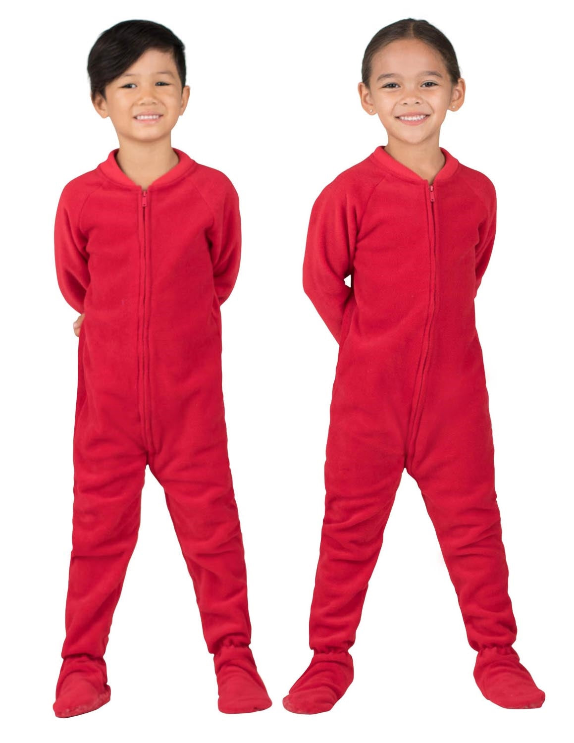 Bright Red Toddler Fleece Onesie