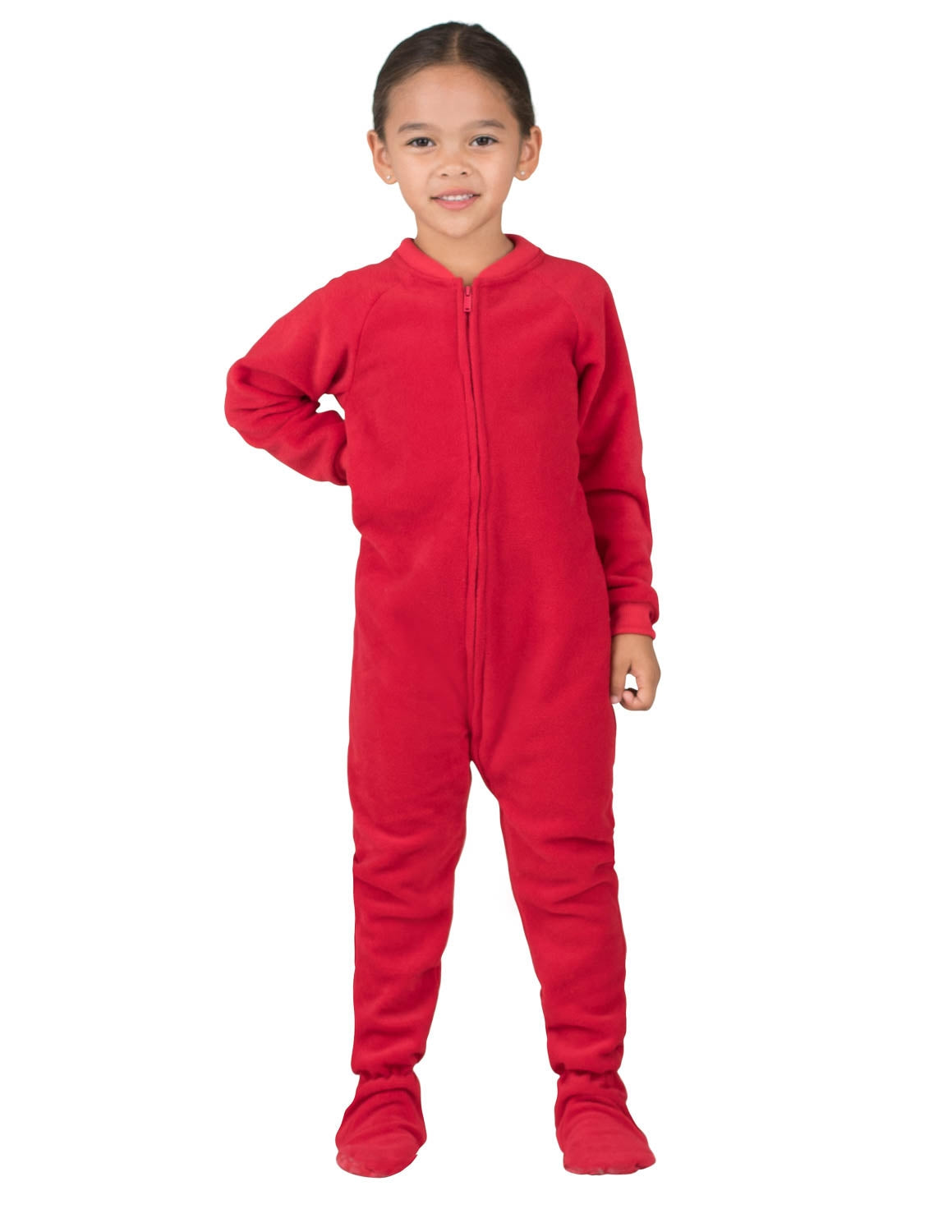 Bright Red Toddler Fleece Onesie
