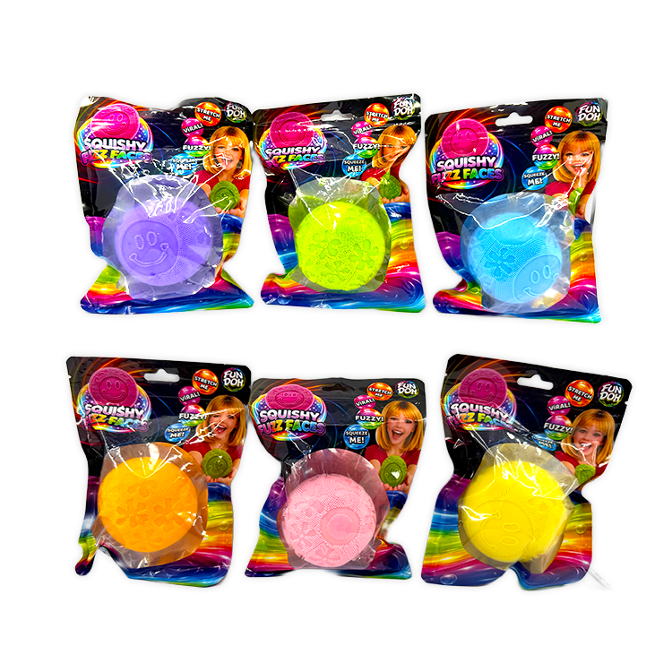 Fun Doh Squishy Fuzz Faces Smiley Face Sensory Fidget Toy