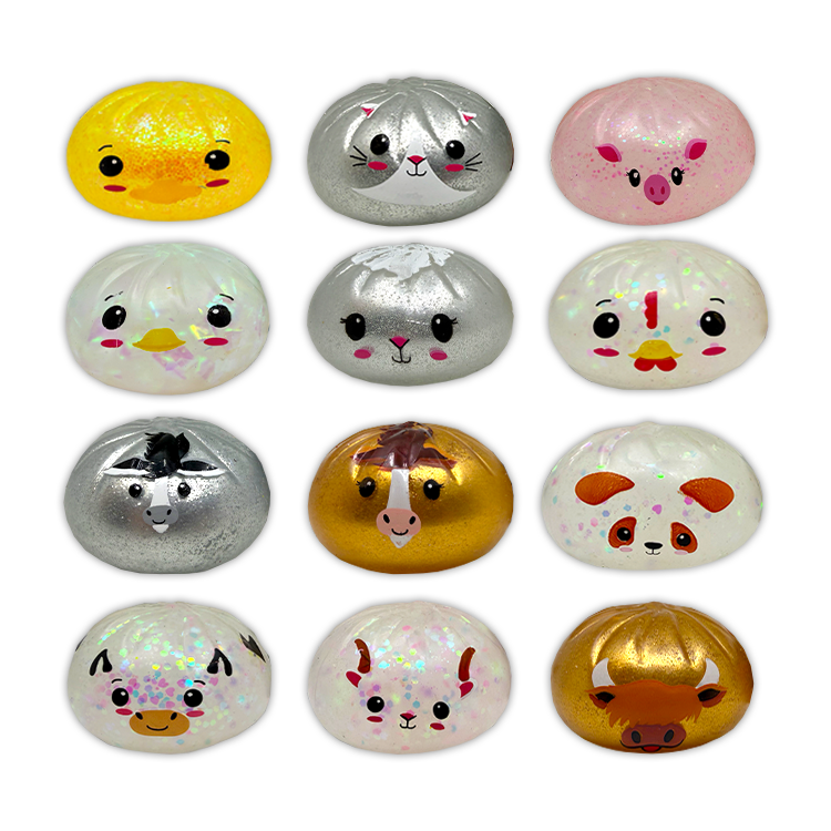 Fun Doh Farm Barnyard Dumpling Squishy Toys – Choose Your Animal