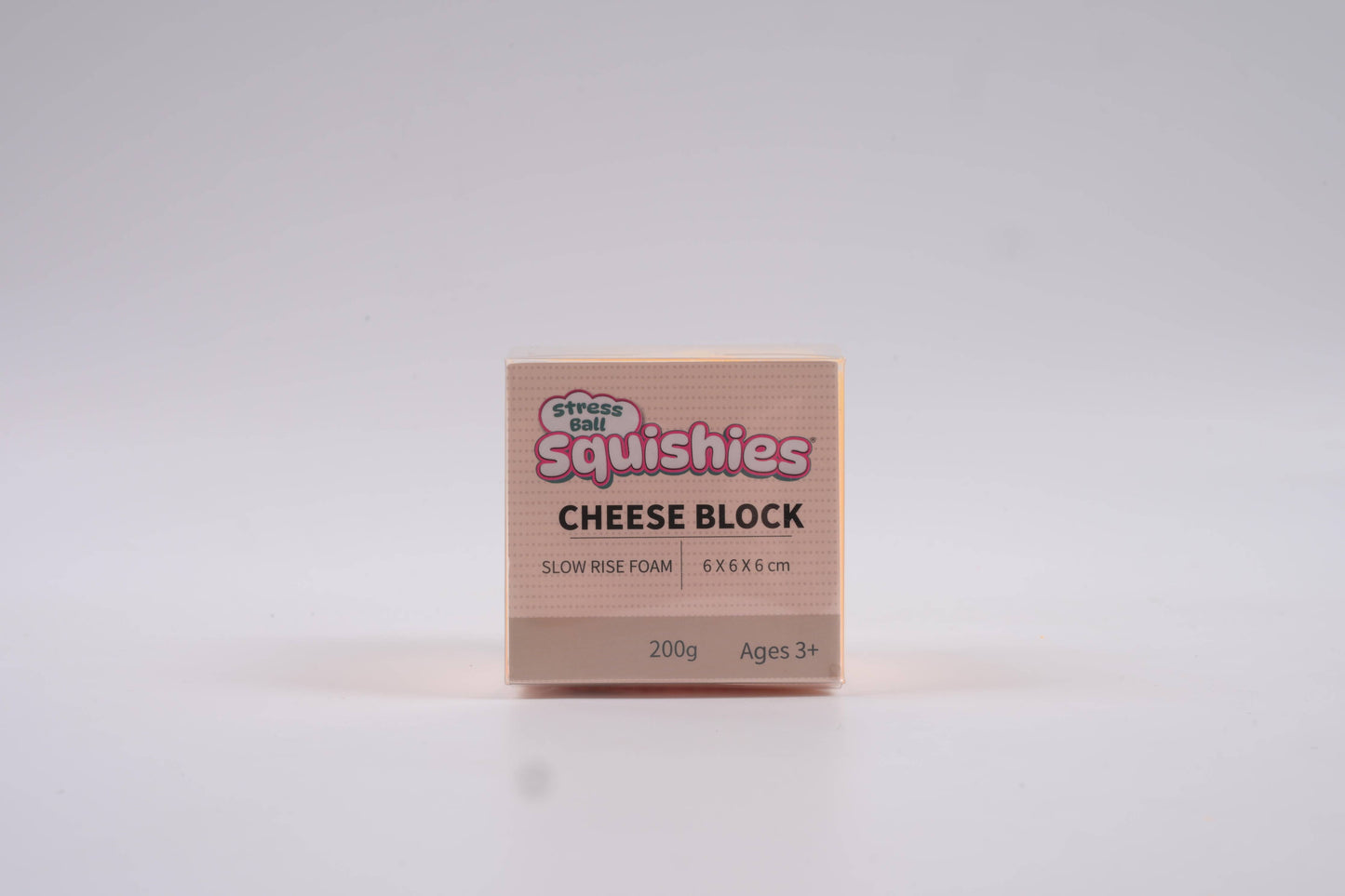 Cheese Cube Slow-Rise Squishy | Cheese Fidget Toy | Sensory Stress Toy